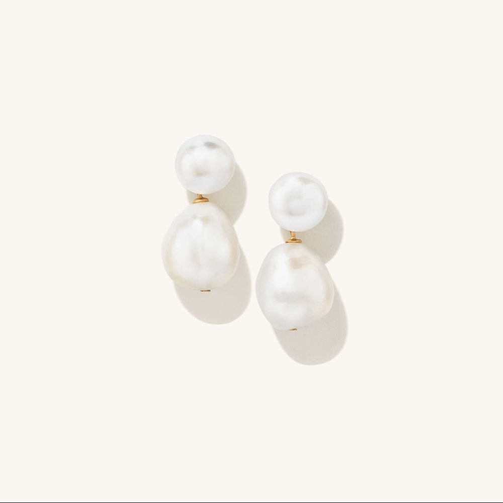 Bold Pearl Drop Earrings